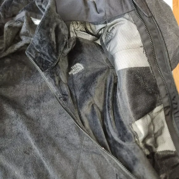 Womens North Face Helata 3 In 1 Triclimate Jacket Coat Gray SZ SM